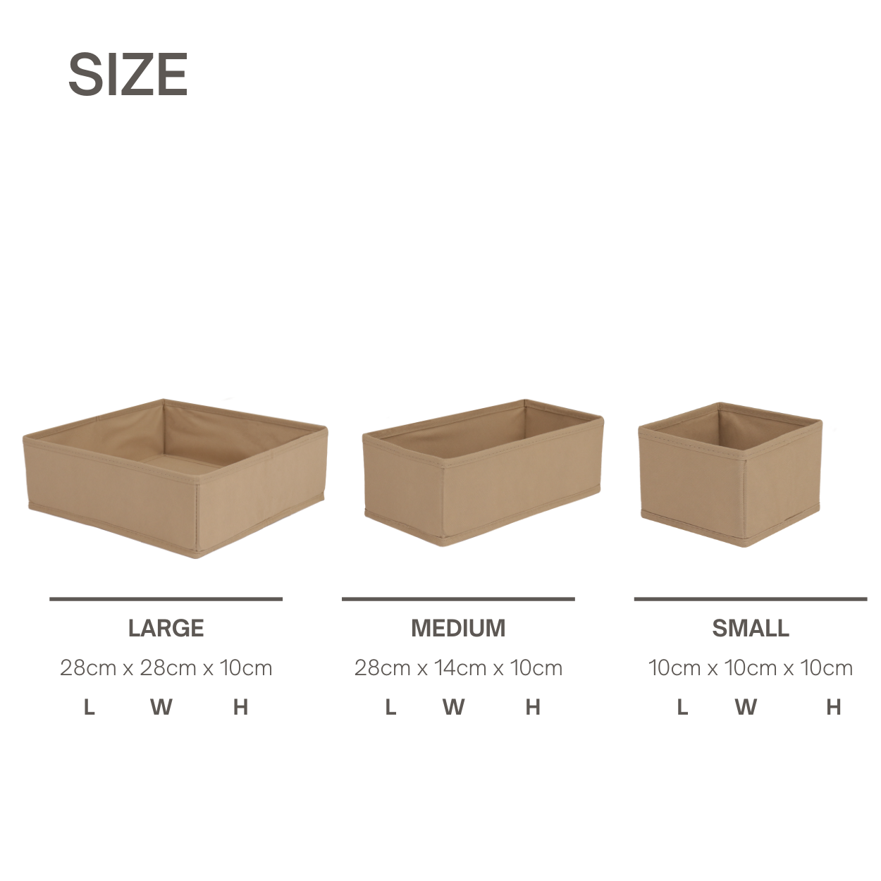 Qoolish Pack of 3 Drawer Organizers: Neatly Organize with Style (Available in 6 Colors)