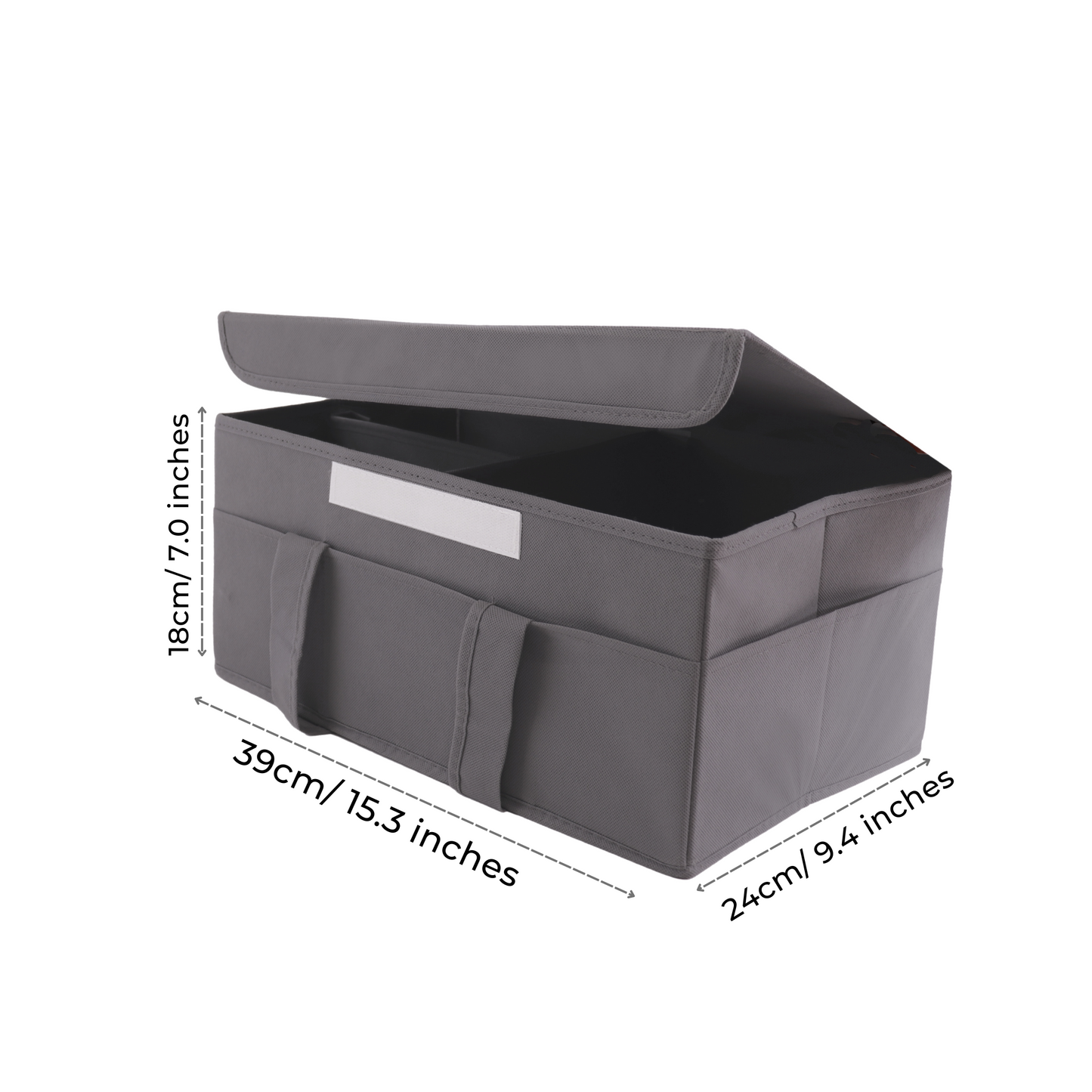 Diaper Caddy Organizer with Lid - Large Grey Portable Baby Diaper Bag