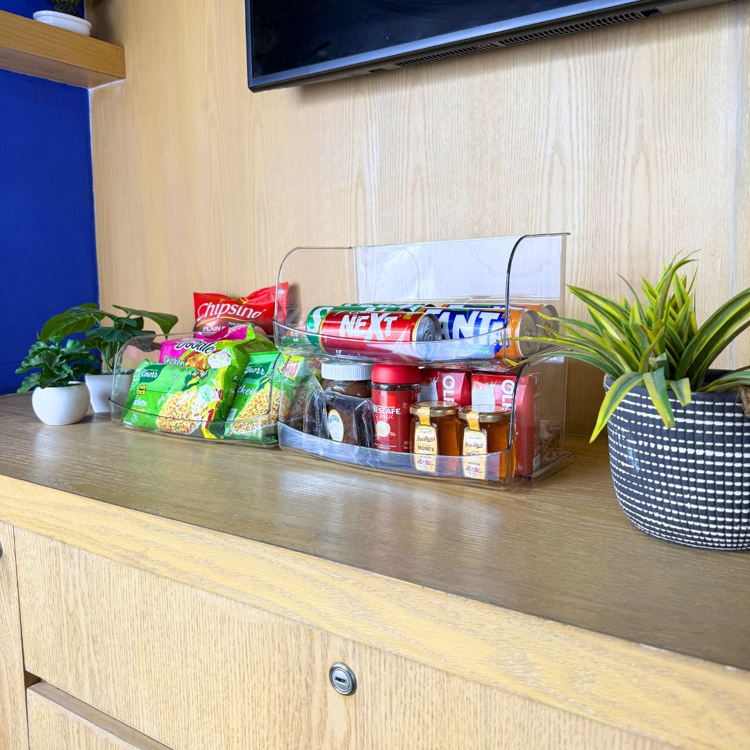 Front-Open Stackable Storage Bins