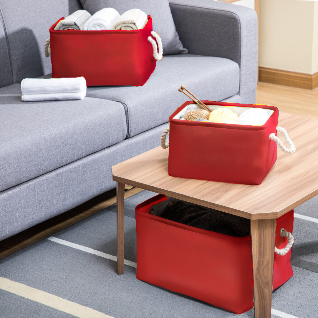 Qoolish Pack of 3 Baby Basket Red