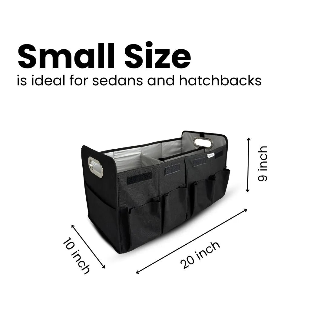 Car Trunk Organizer for Cleaning, Tools & Travel – Heavy Duty & Foldable