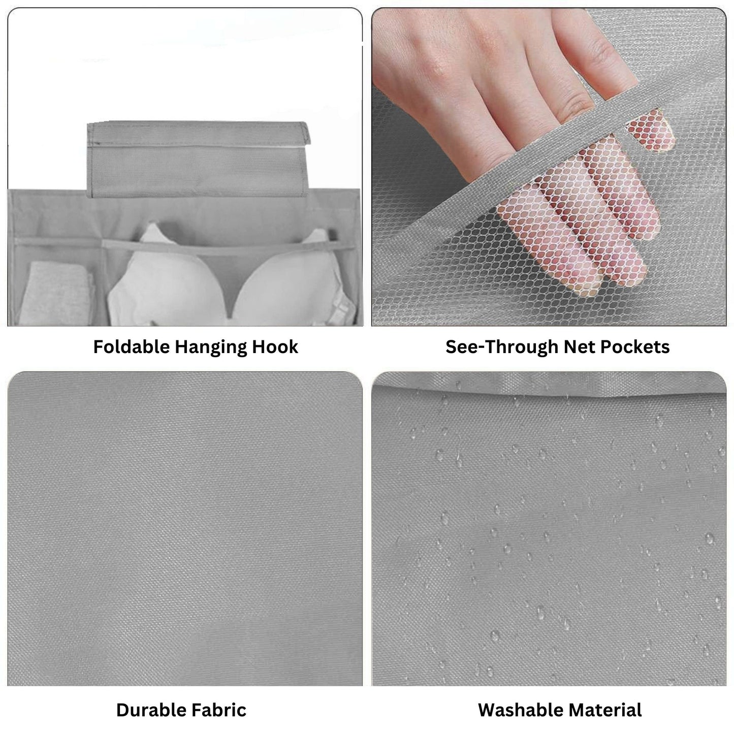 36 Pockets Dual Sided Hanging Organizer for Clothes, Socks & Underwear