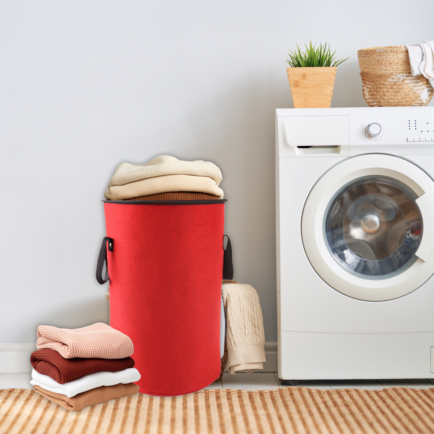 Qoolish Laundry Basket: Style Mesh Maven Basket ! (Available in 4 Color's)