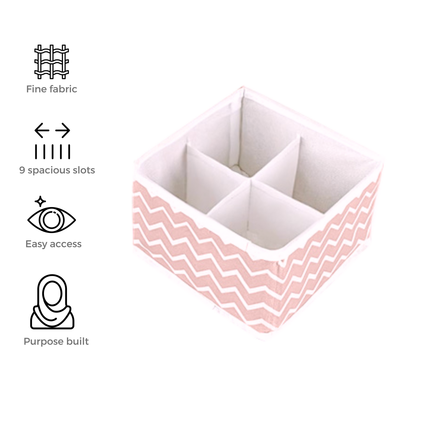 Qoolish Pack of 2 Hijab Haven 4 Compartment Organizers!