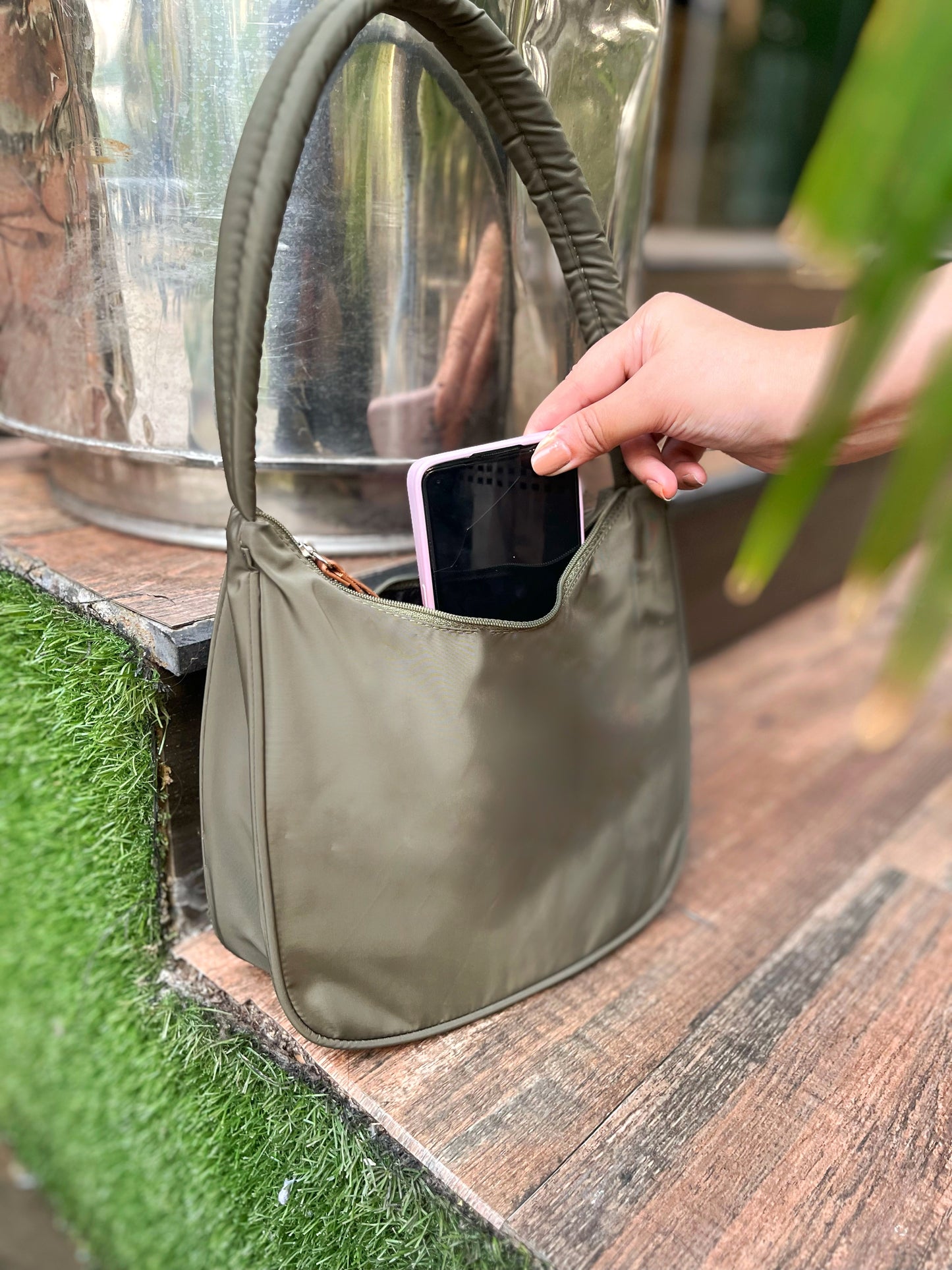 Dofre Elle Shoulder Bag - Olive Green