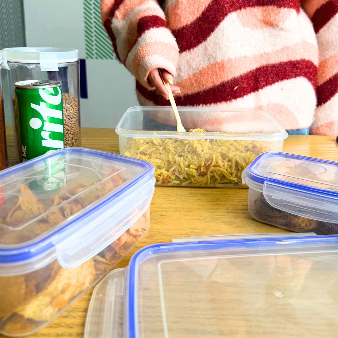 Qoolish Food Container Pack of 3 - Blue
