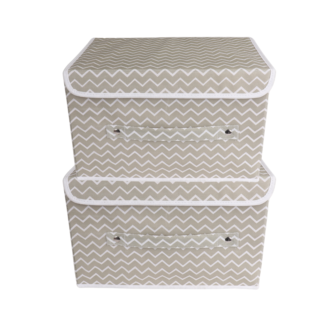 Qoolish Pack of 2 Storage Box with Lid ! ( Available in 8 Colors )