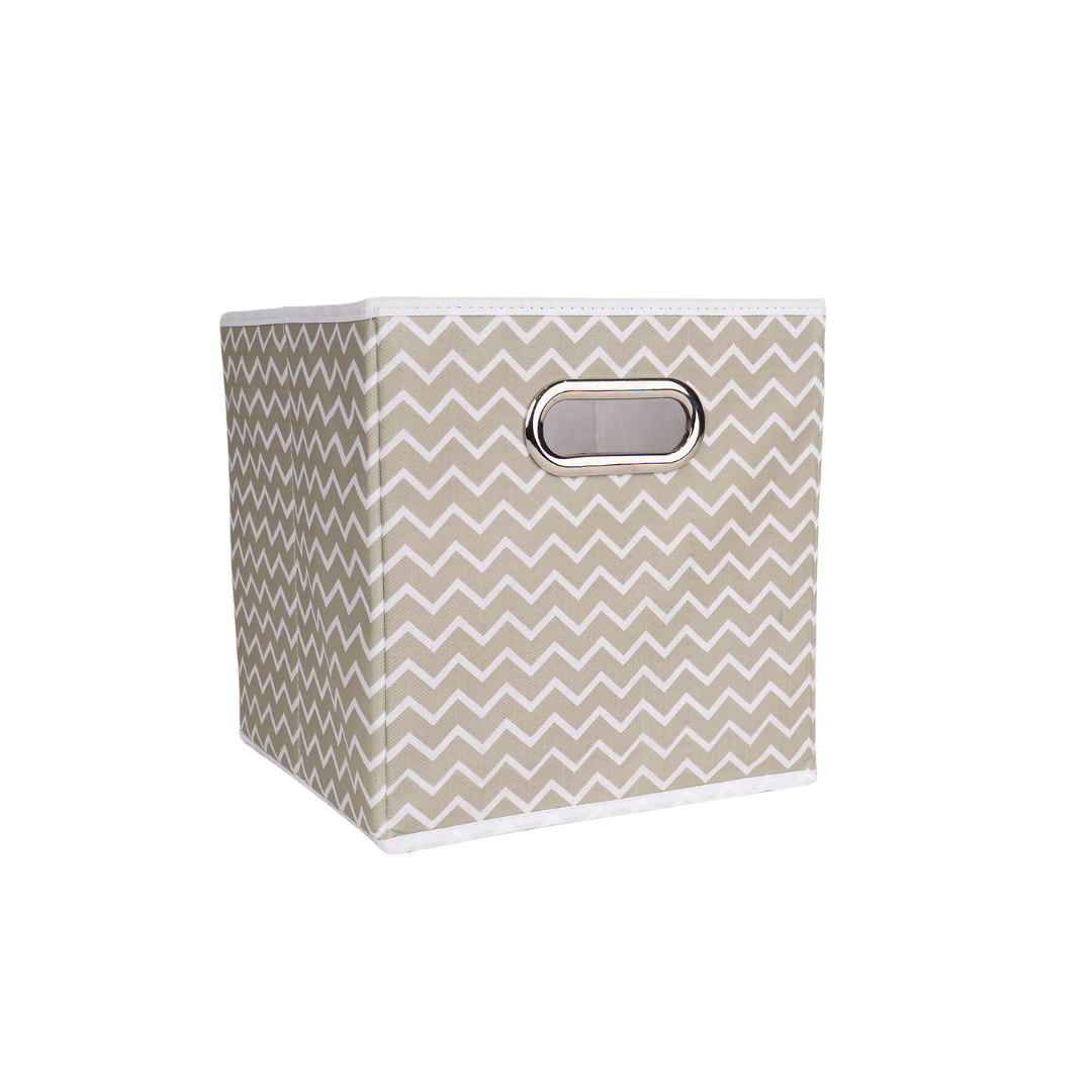 Qoolish Pack of 1 Storage box of White Strip - Tidy up your space! - Qoolish