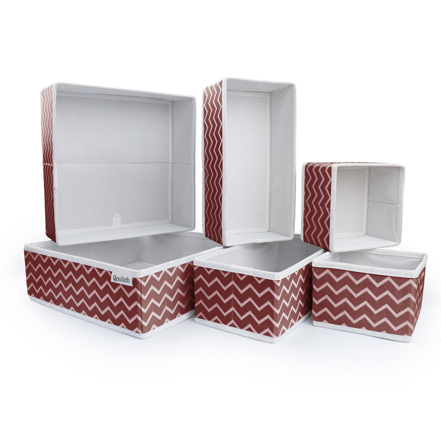 Qoolish 6-Pack Drawer Organizers: Tidy-Up Your Space in Style! (Available in 10 Colors)