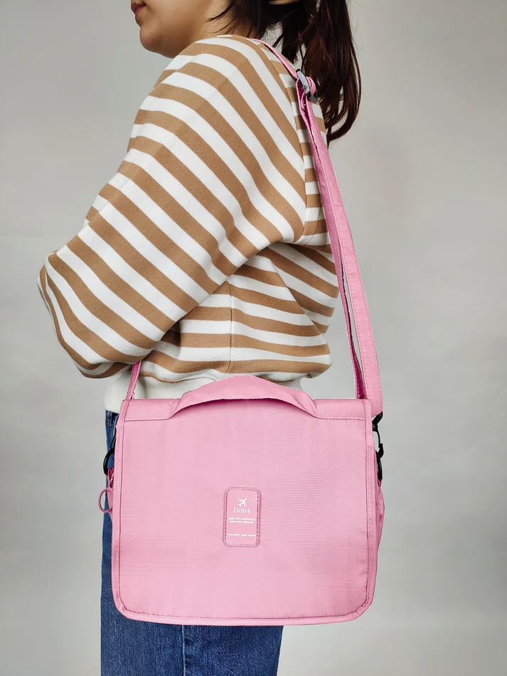 Small Foldable Travel Bag - Pink