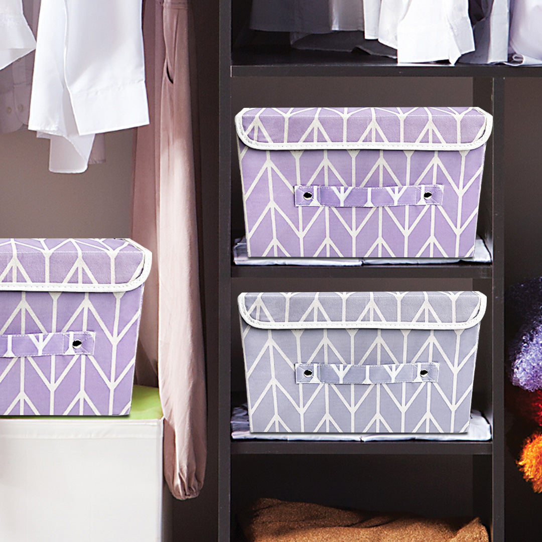 Storage Box with Lid - Lilac (Available in 2 colors)