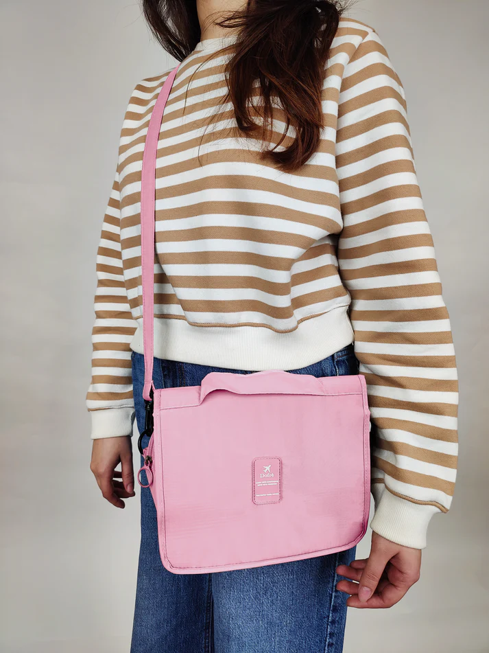 Small Foldable Travel Bag - Pink