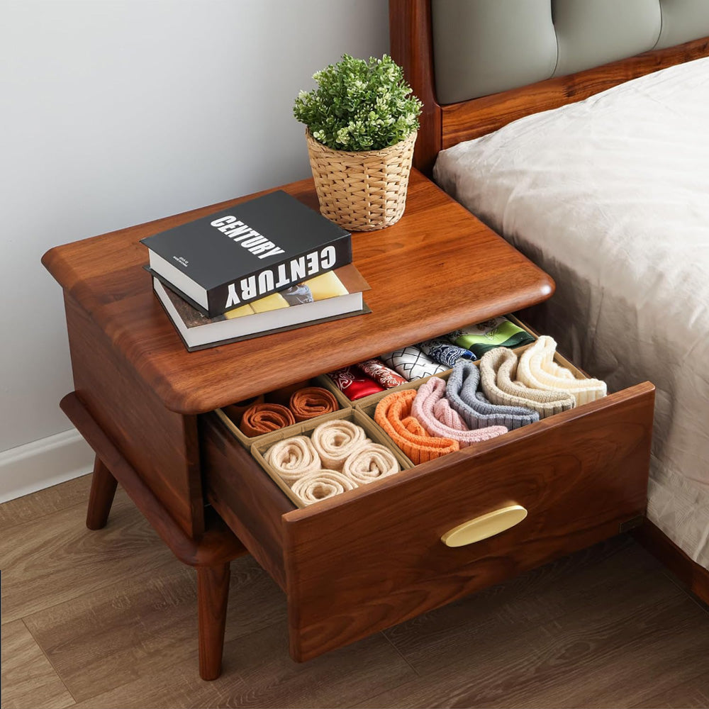 Qoolish's Pack of 6 Beige Drawer Organizers