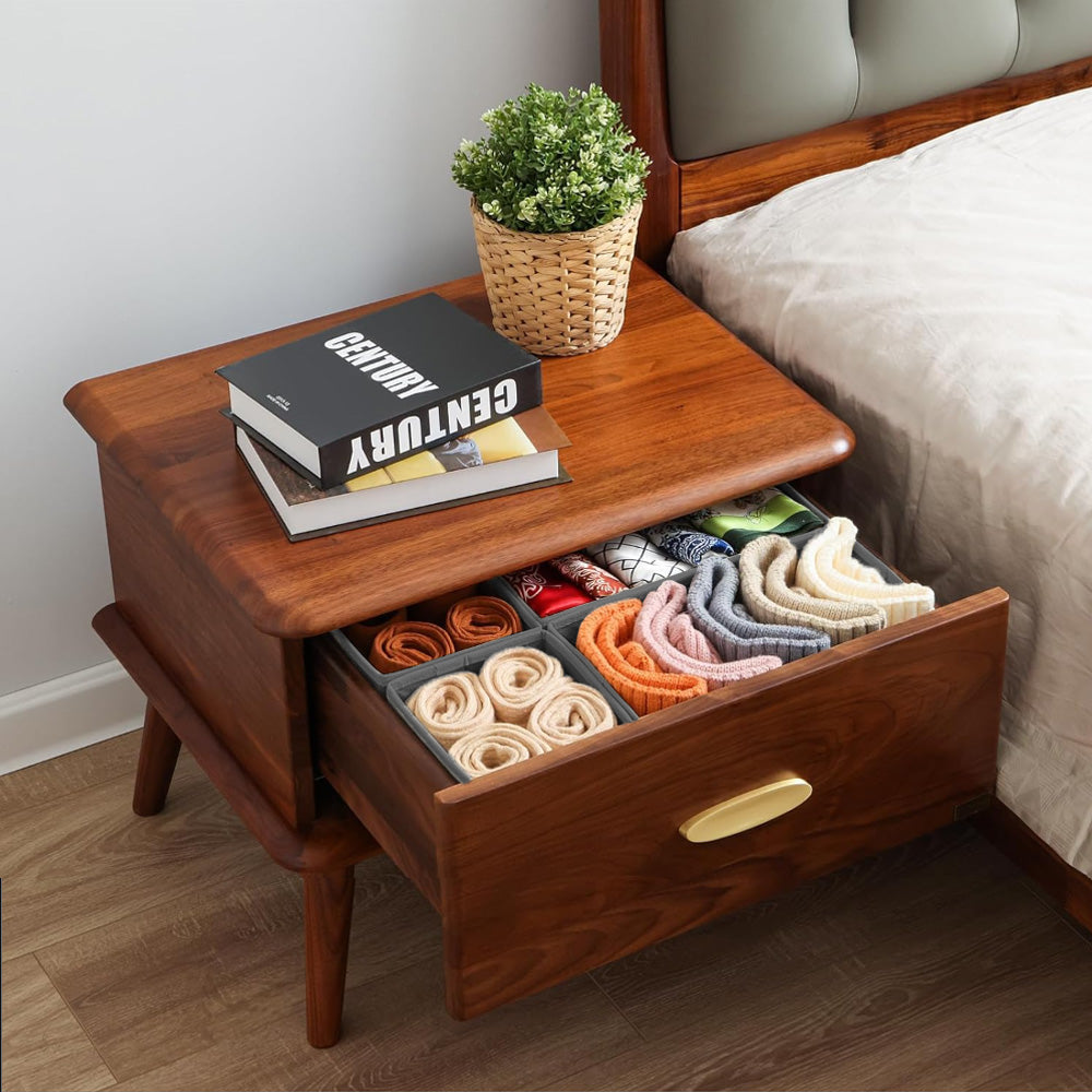 Qoolish Pack of 6 Grey Drawer Organizer Set