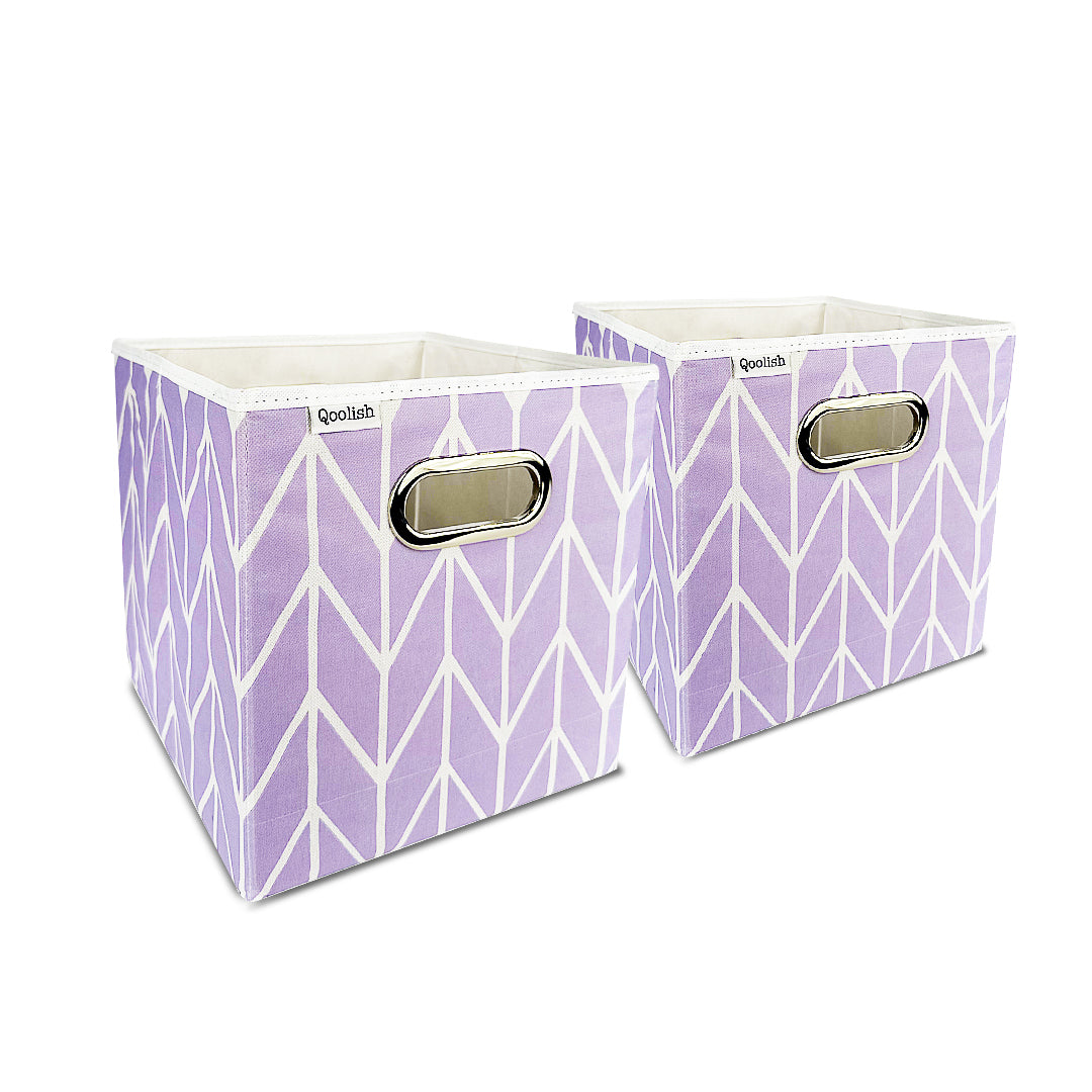 Qoolish Storage Box Pack of two - Lavender (Available in 2 colors)