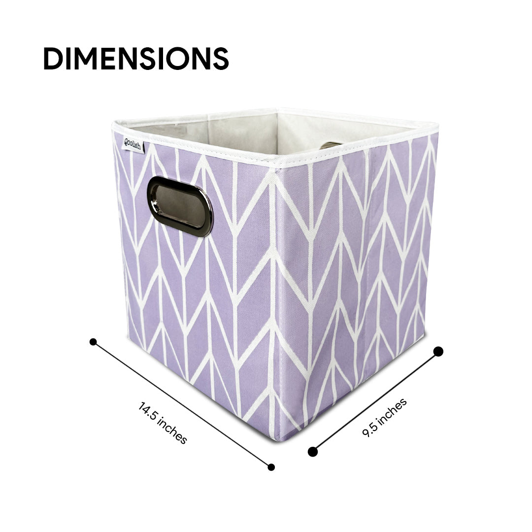 Qoolish Storage Box Pack of two - Lavender (Available in 2 colors)