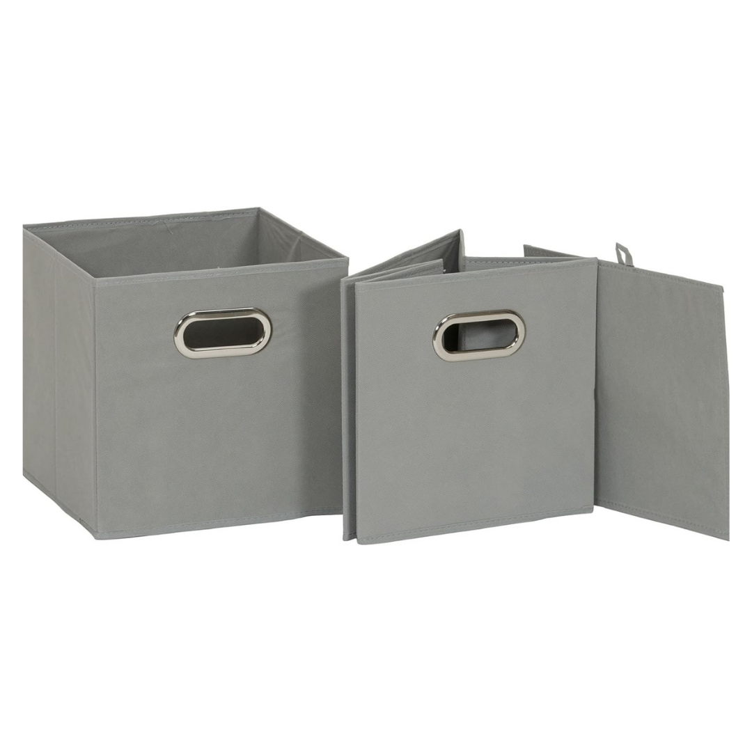 Qoolish Pack of 1 Storage box of White Stripes