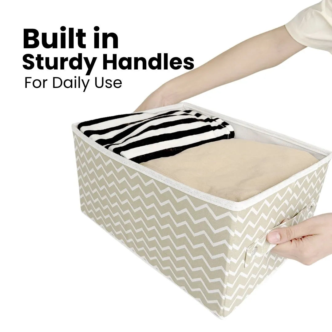 Built-in Sturdy Handles for Daily Use – Clothes Storage Organizer