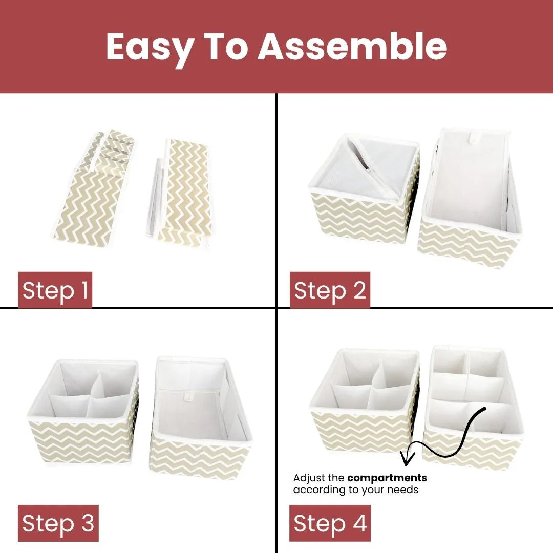 Step-by-Step Assembly Guide – Makeup Storage Box with Compartments