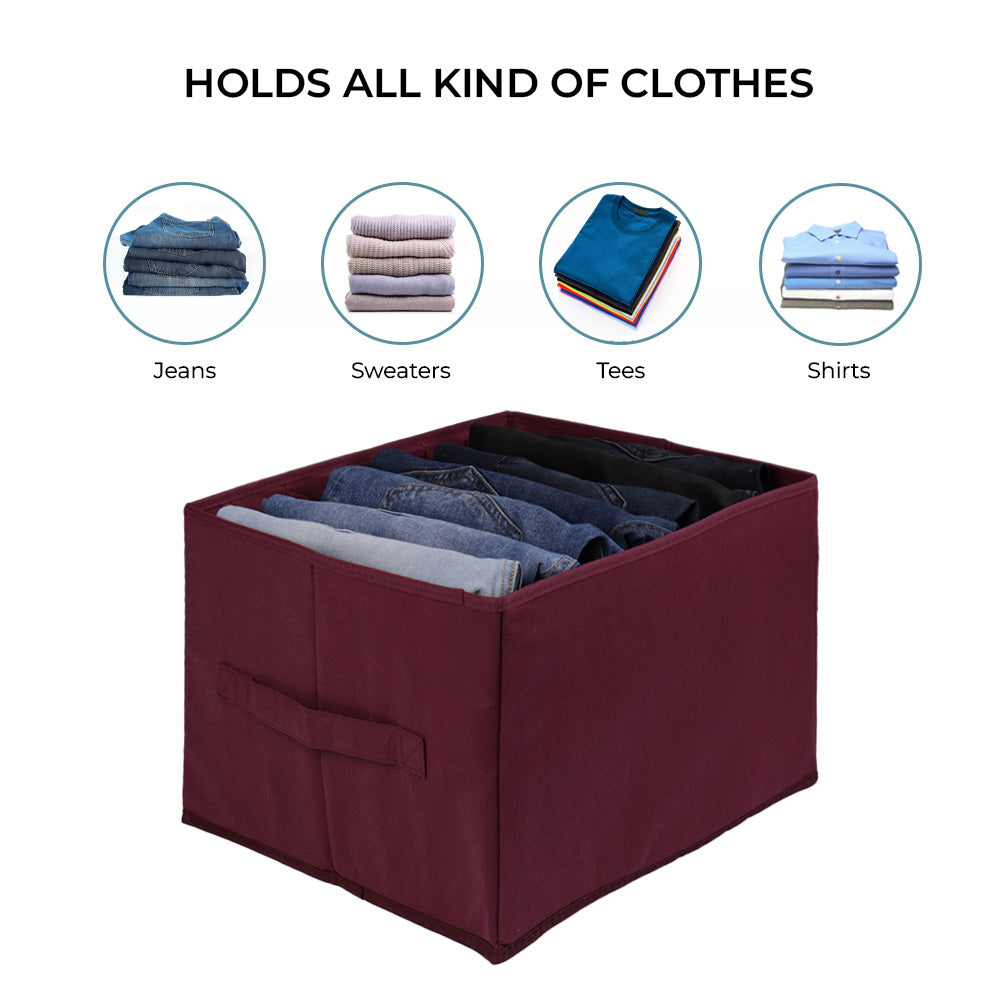 Qoolish Pack of 2 Maroon Jeans Organizers