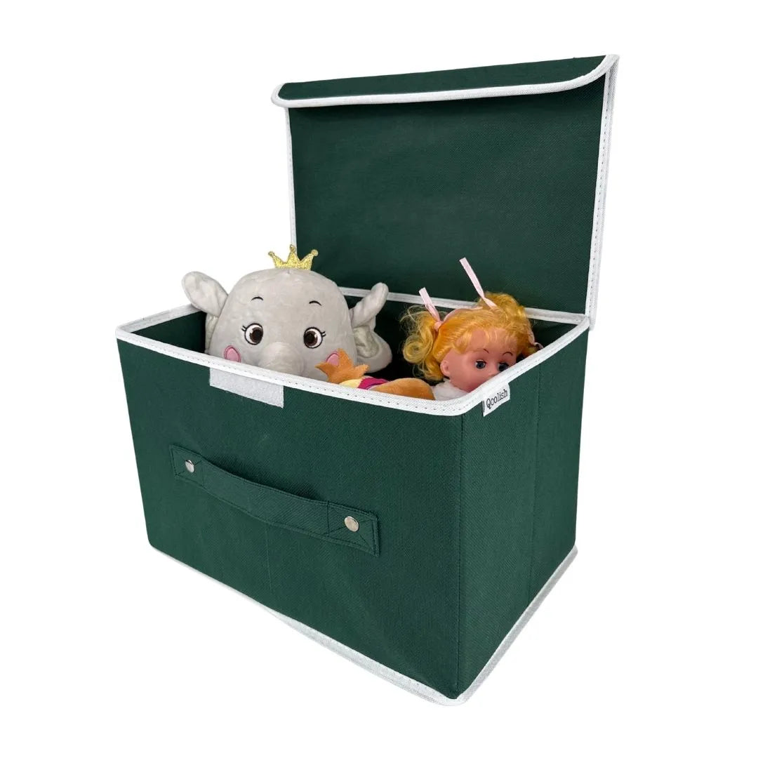 Toy storage box for kids – large organizer for dolls, stuffed toys and baby items