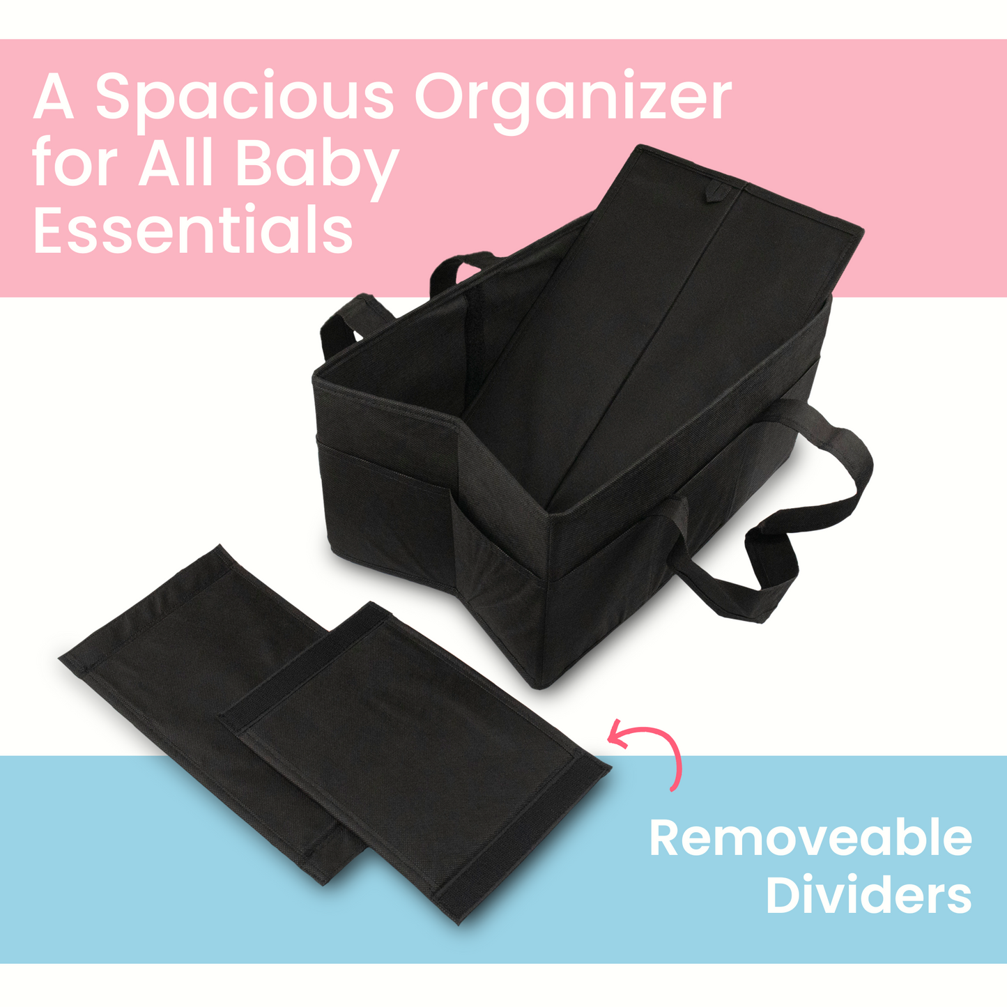 Qoolish Nappy Caddy Large Organizer (Available in 4 colors) - Qoolish