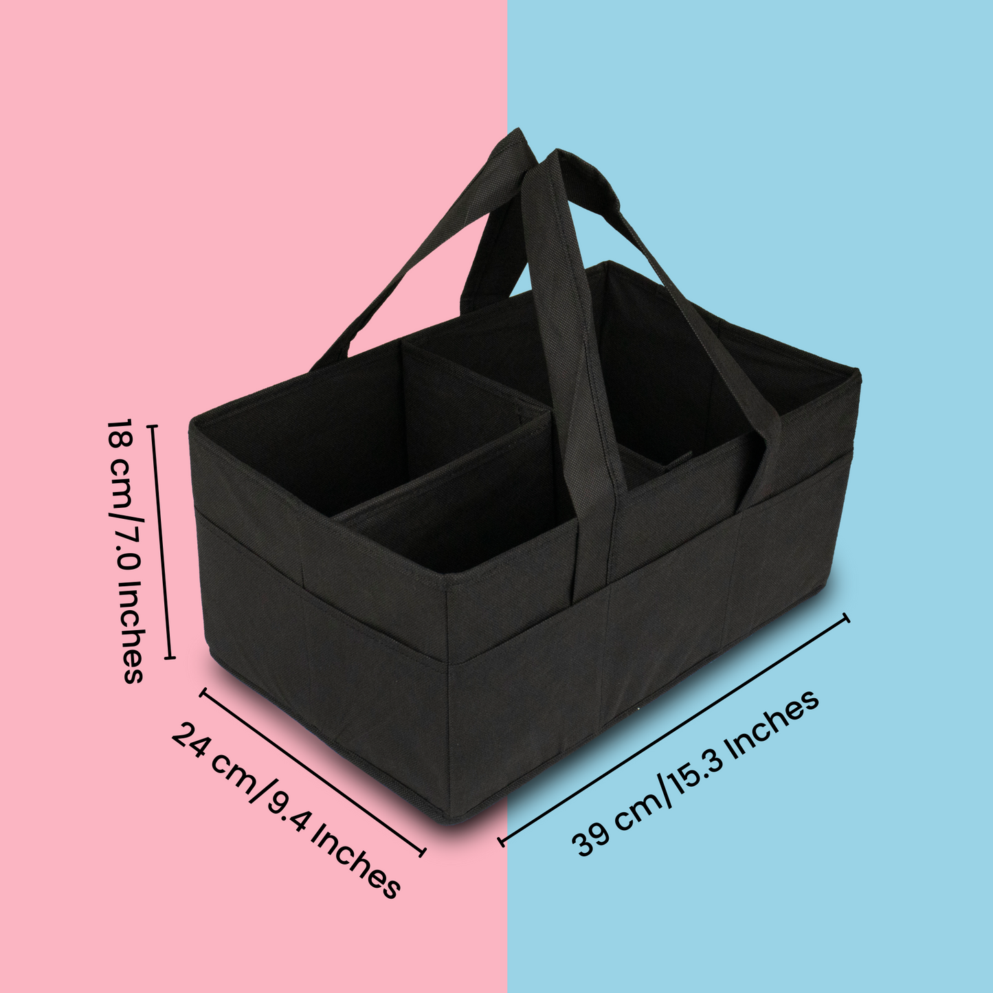 Qoolish Nappy Caddy Large Organizer (Available in 4 colors) - Qoolish