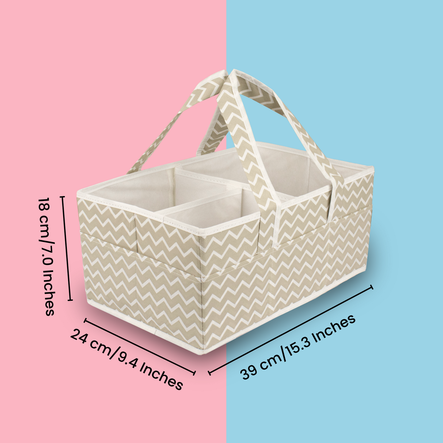Qoolish Nappy Caddy Large Organizer (Available in 4 colors) - Qoolish