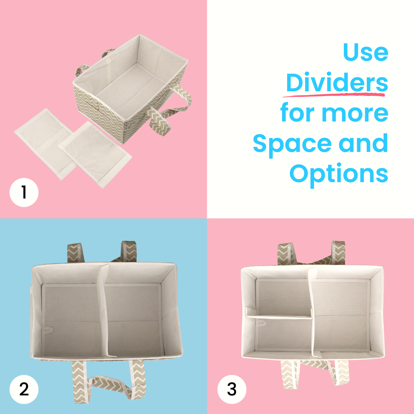 Qoolish Nappy Caddy Large Organizer (Available in 4 colors) - Qoolish