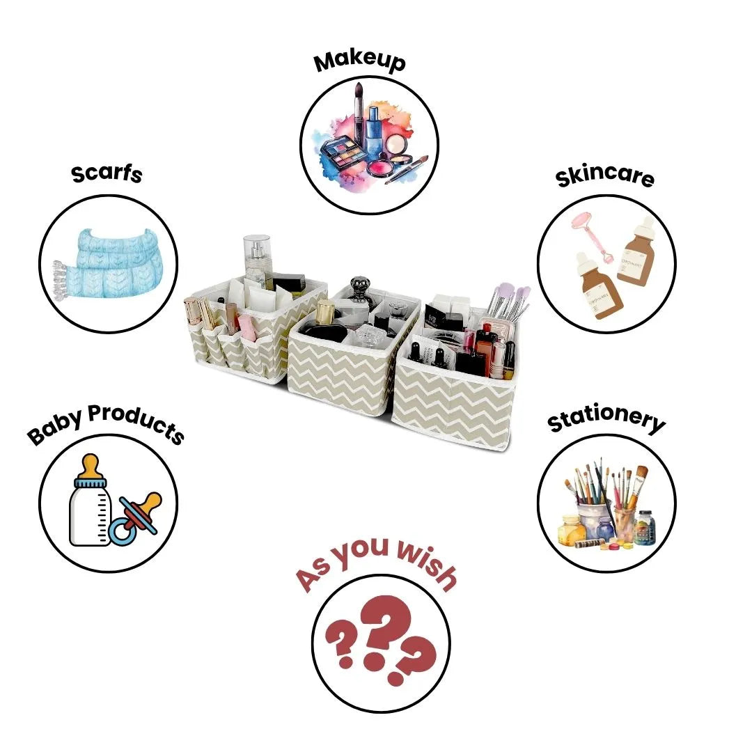 Makeup Organizer Use Cases – Baby Items, Skincare, Stationery