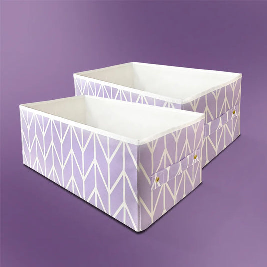 Large Clothes Organizer Pack of Two - Lilac (Available in 3 colors)