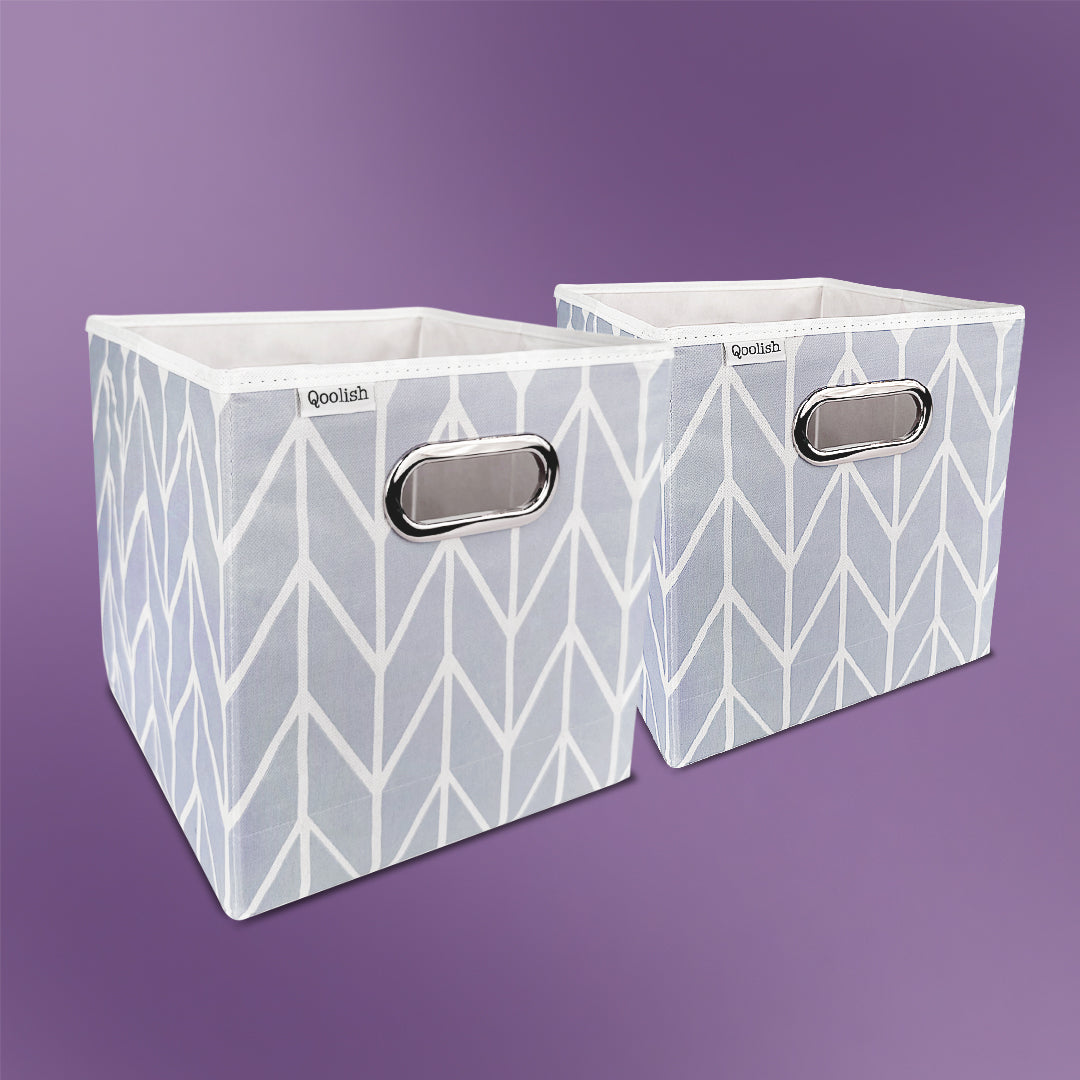 Qoolish Storage Box Pack of two - Lavender (Available in 2 colors)