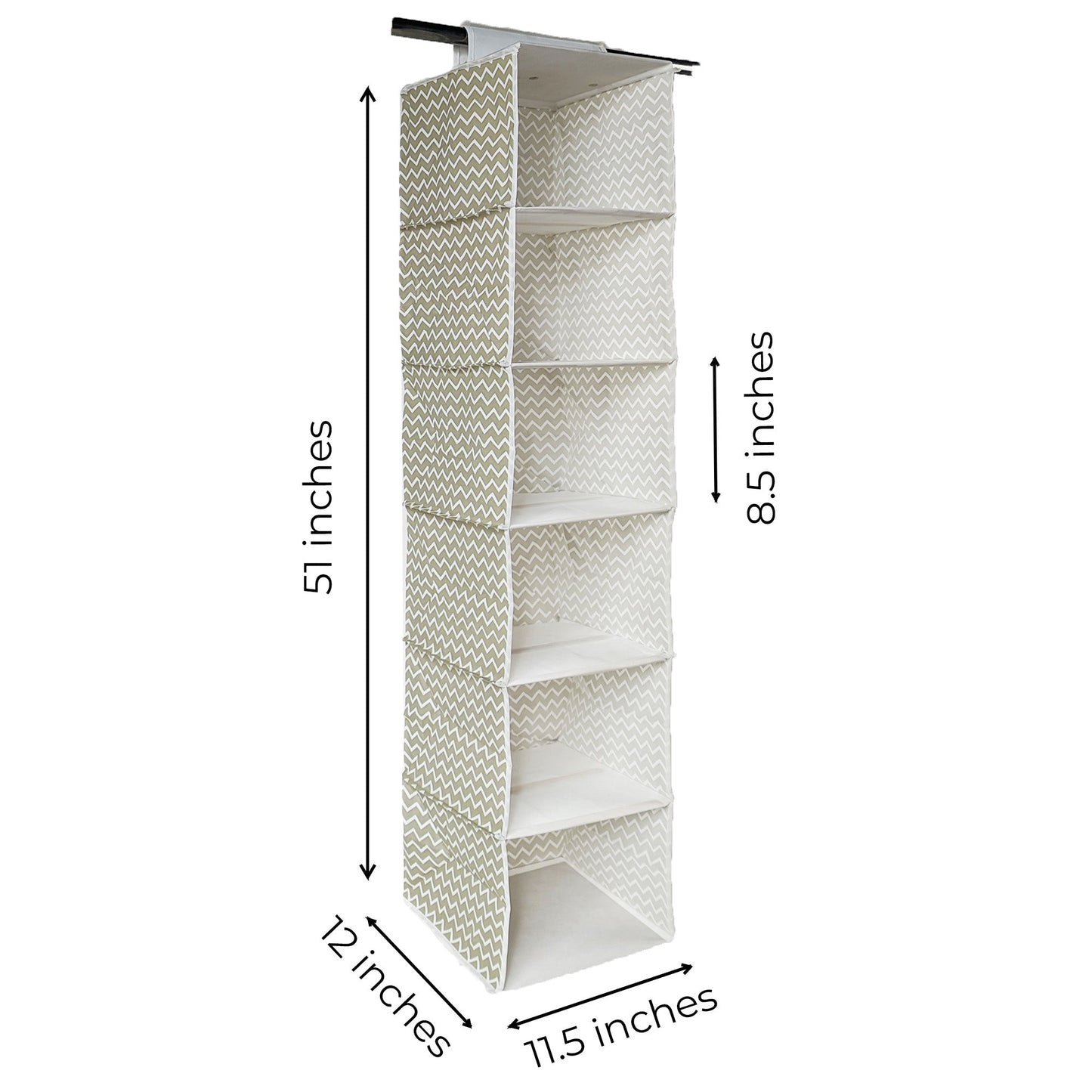 Qoolish Pack of 2 Hanging Storage Organizers (Available in 3 colours)