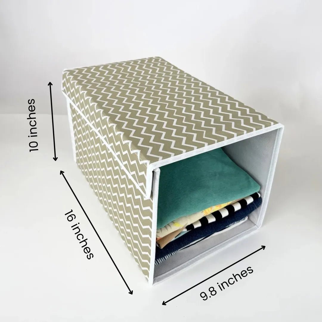 Compact storage organizer with front opening for effortless accessibility.