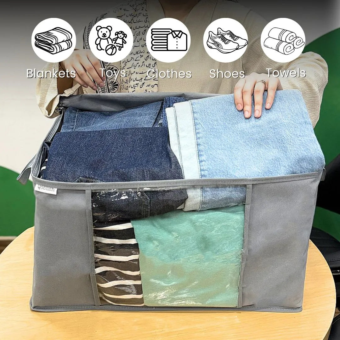 Qoolish Horizontal Storage Bag (Available in Pack of 3 and Pack of 5)