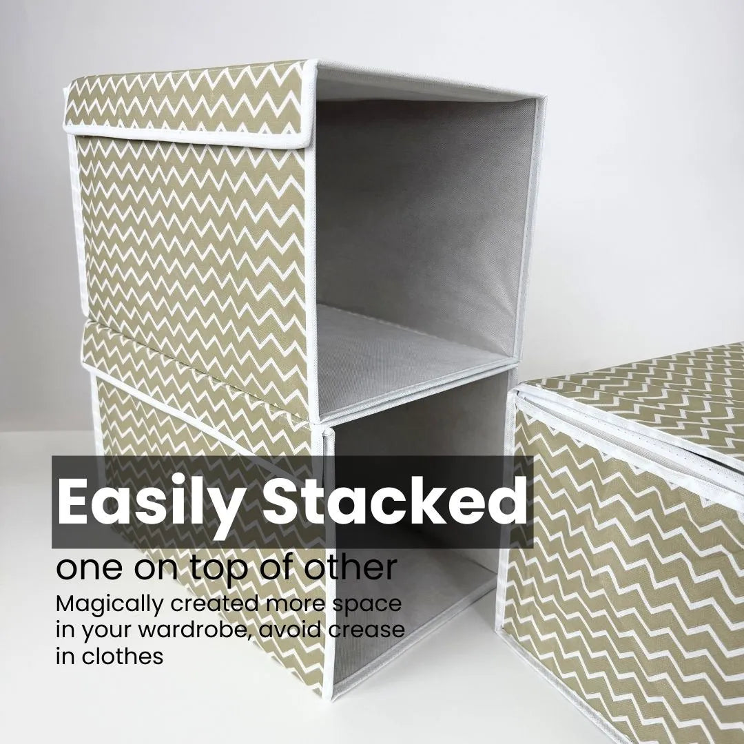 Space-saving front-open storage box ideal for clothes, accessories, and essentials.