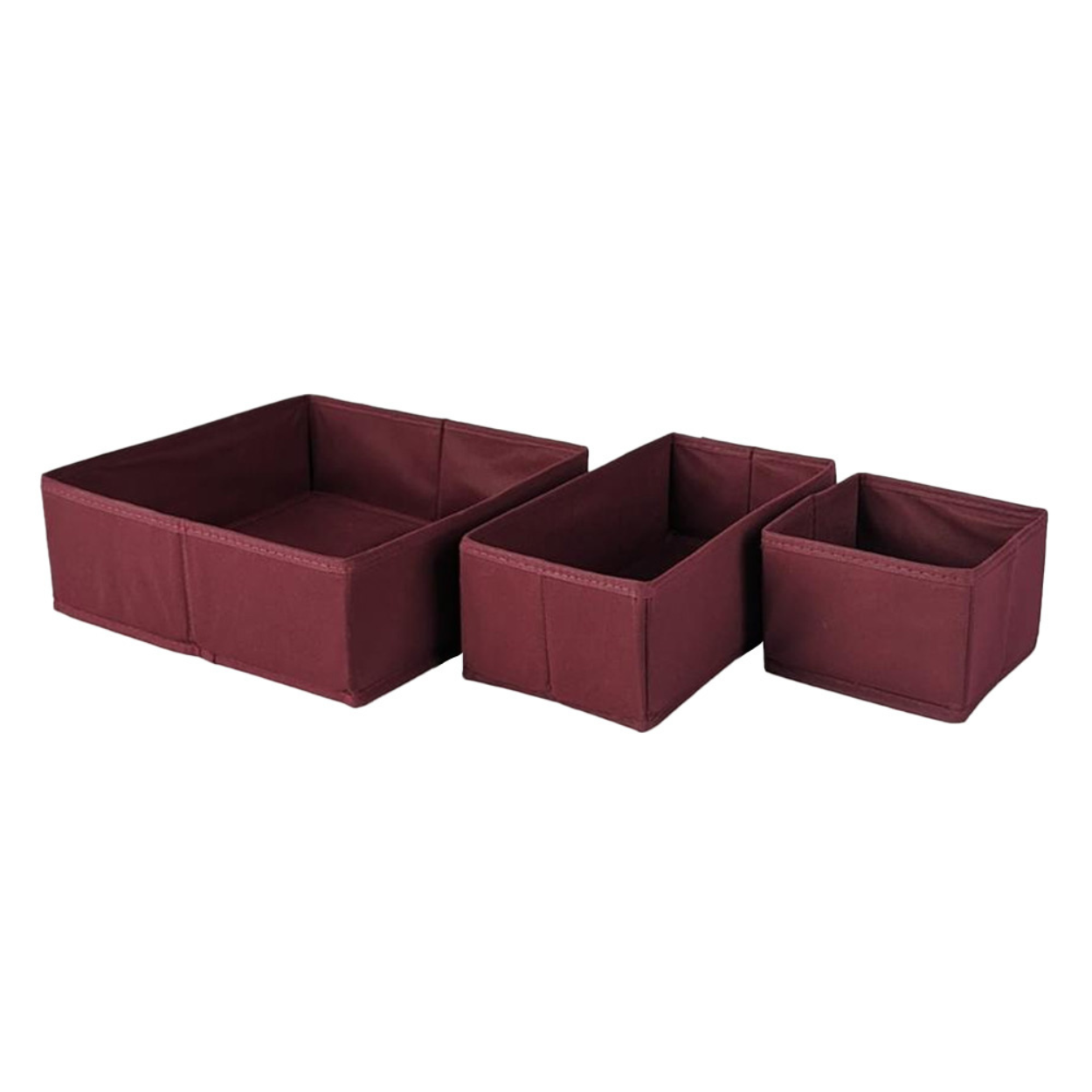 Qoolish Pack of 3 Drawer Organizers: Neatly Organize with Style (Available in 6 Colors)
