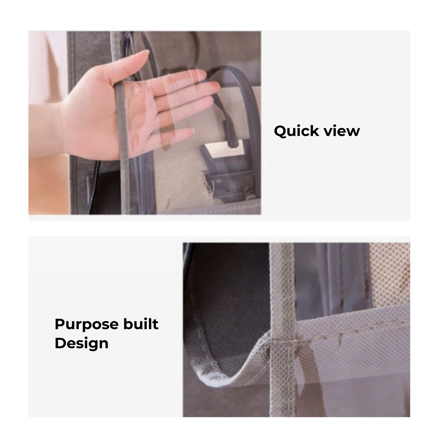 Qoolish Pack of 1: 8 pocket hanging purse organizer