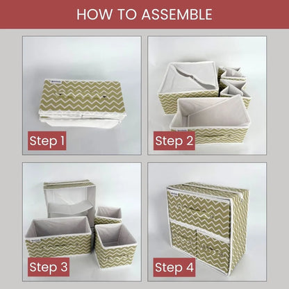 Qoolish Makeup & Jewellery Organizer Box – Black & White (Available in 3 colors)