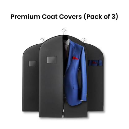 Black Coat Covers – Pack of 3