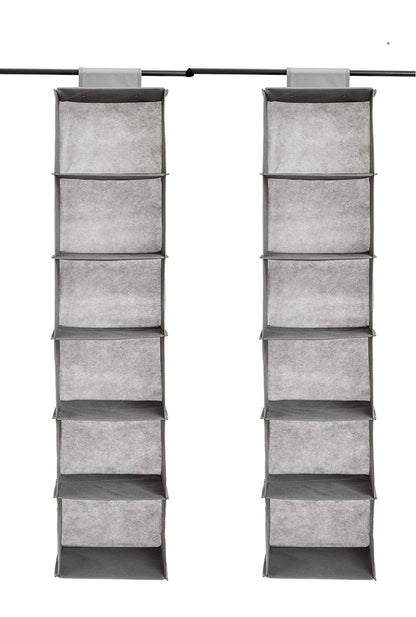 Qoolish Pack of 2 Hanging Storage - Store with style!