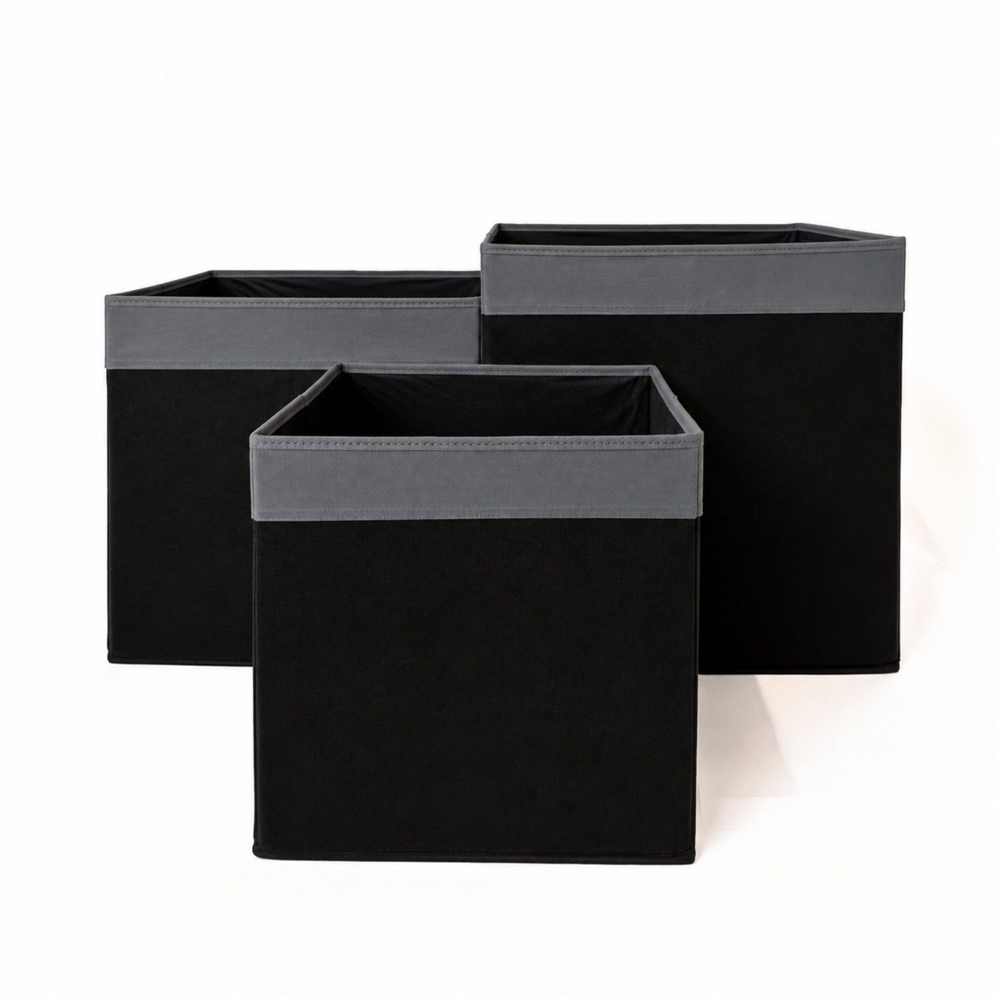 Qoolish Premium Fabric Storage Box Without Lid | Available in 3 Sizes: Small, Medium & Large
