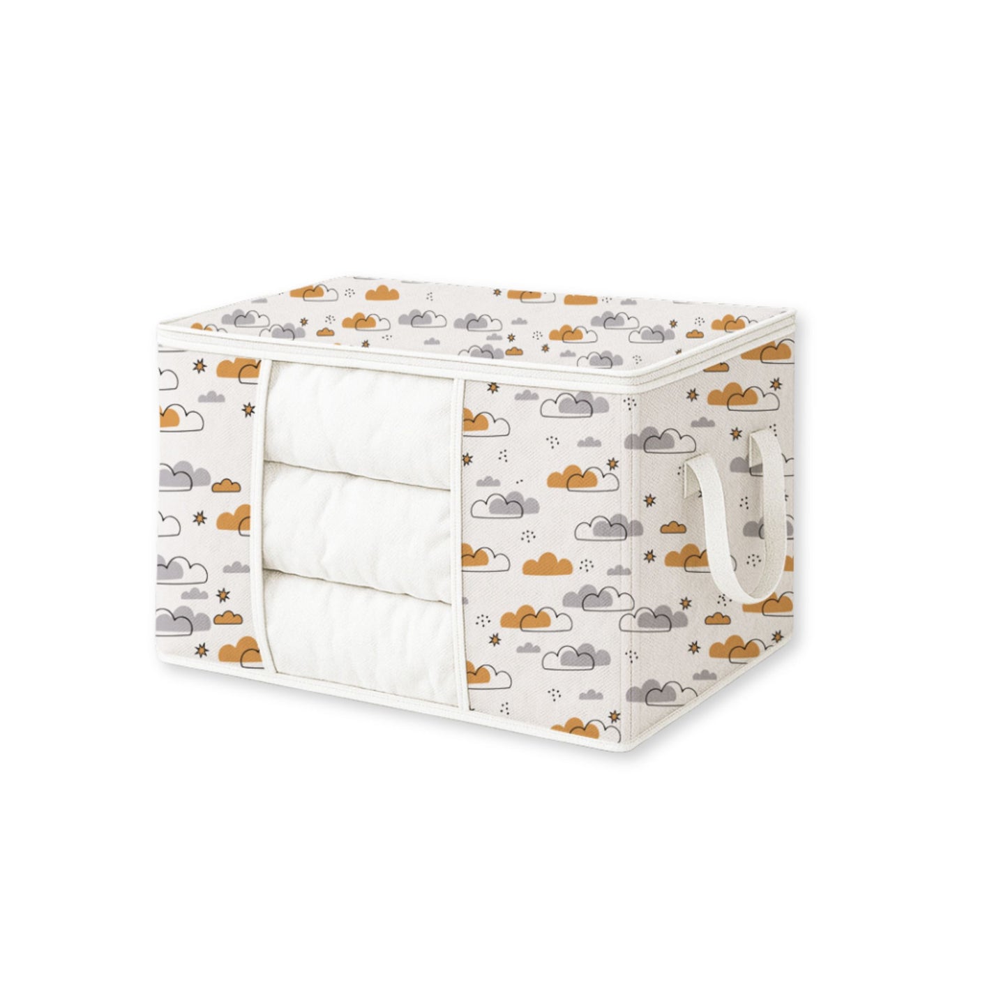 Qoolish Storage Bag - Dreamy Clouds Warm Neutral Hues (Available in Pack of 3 and Pack of 5)