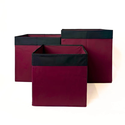 Qoolish Premium Fabric Storage Box Without Lid | Available in 3 Sizes: Small, Medium & Large