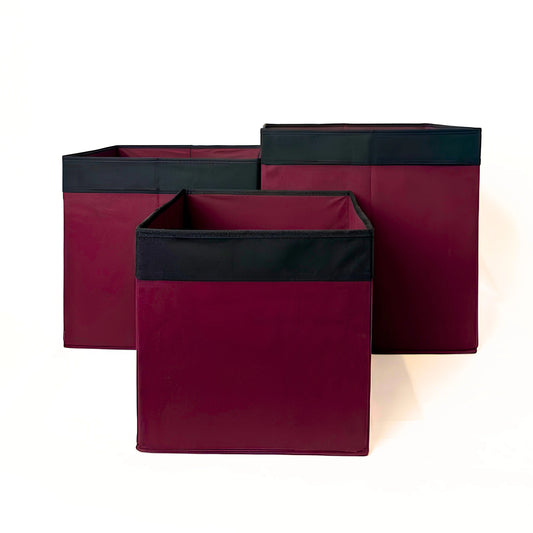 Qoolish Premium Fabric Storage Box Without Lid | Available in 3 Sizes: Small, Medium & Large