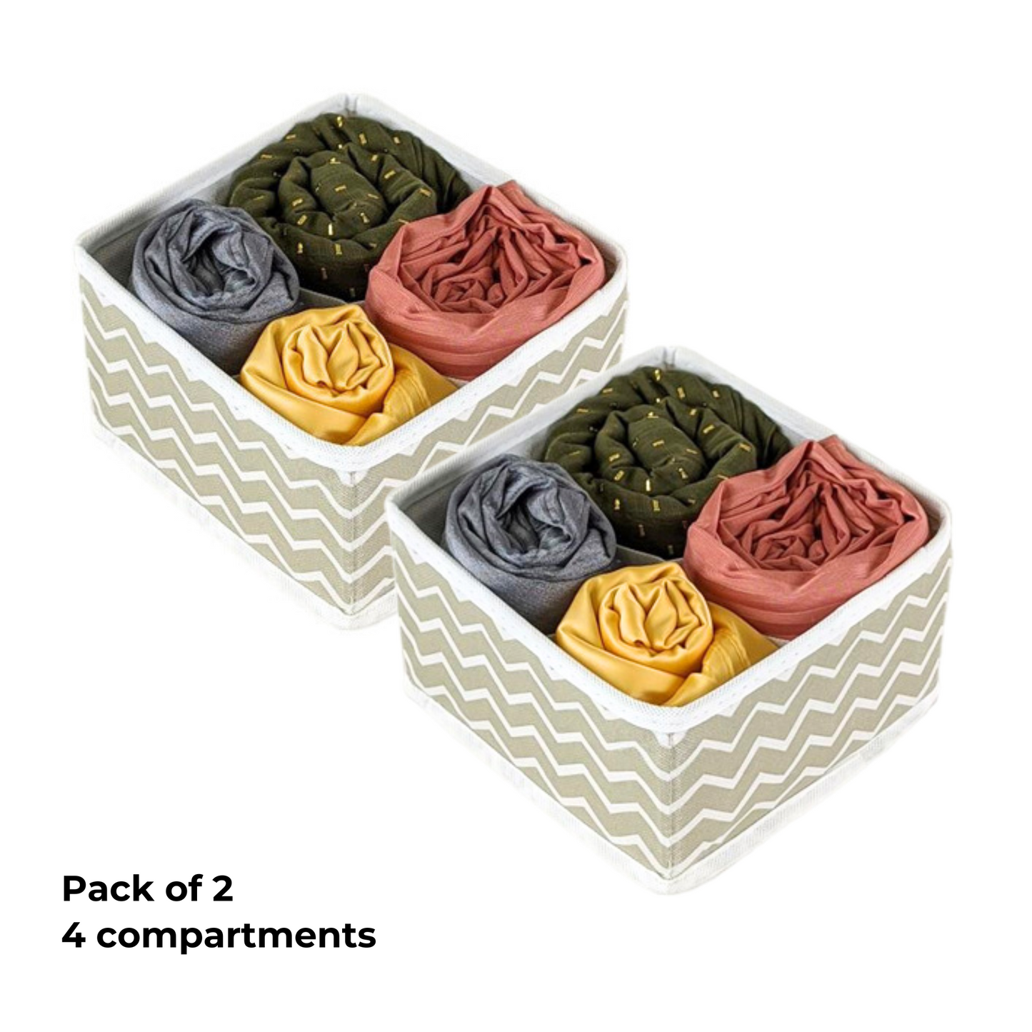 Qoolish Pack of 2 Hijab Haven 4 Compartment Organizers!