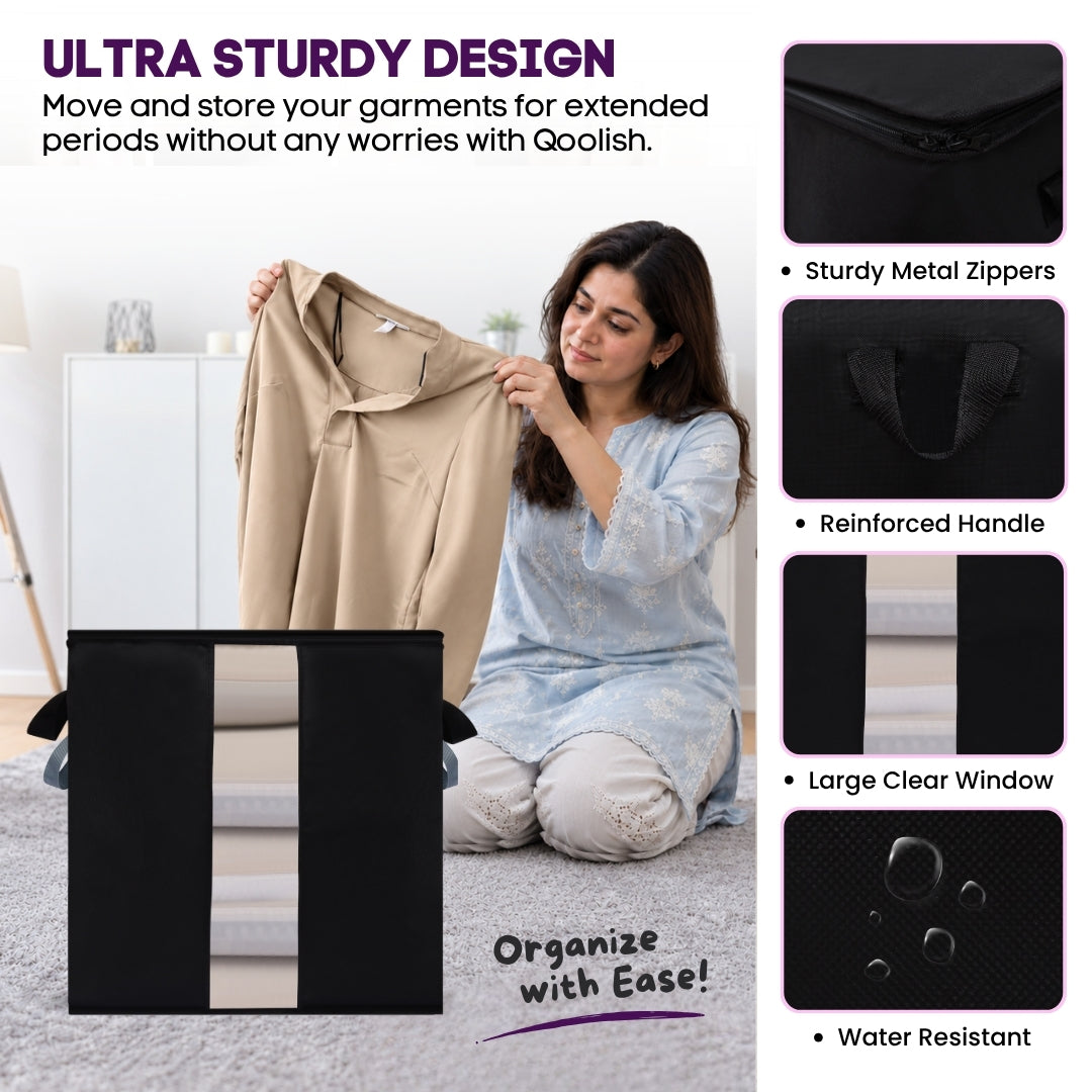 Qoolish Storage Bag Black (Available in 3 Colors)