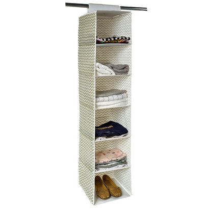 Qoolish Pack of 1 Hanging Storage Organizer - Sort and store in style (Available in 3 colours)