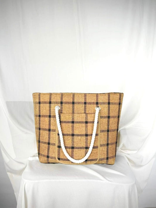 Dofre Cleo Jute Bag - Beige