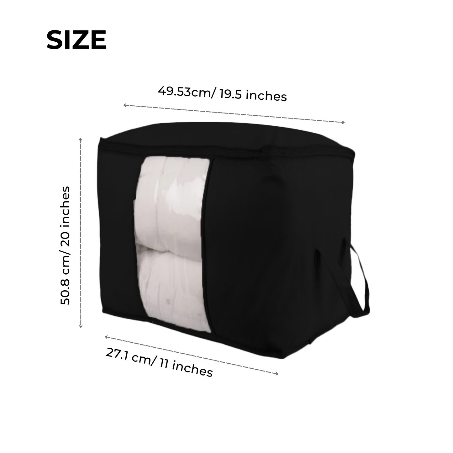 Qoolish Pack of 1 Storage Bag – Sort and Store in Style (Available in 3 Colors)